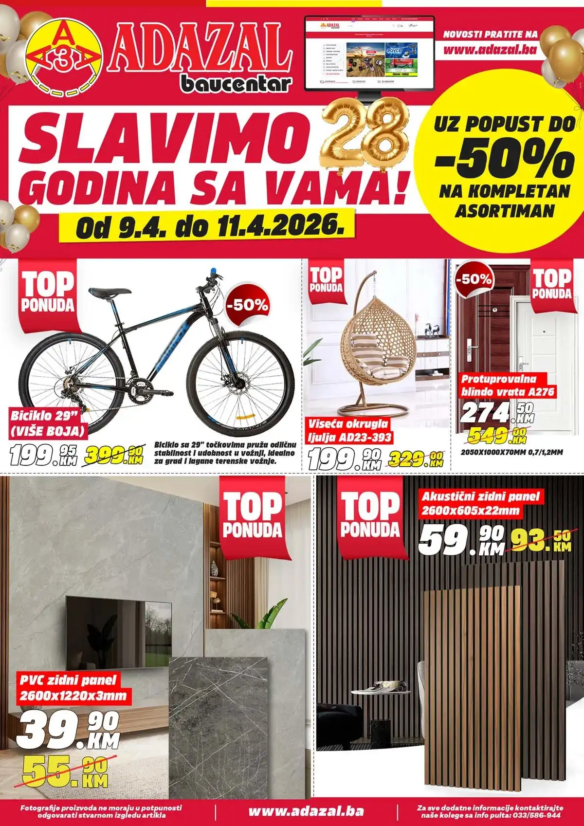 Adazal sniženja do 50 posto katalog april 2026 strana 1