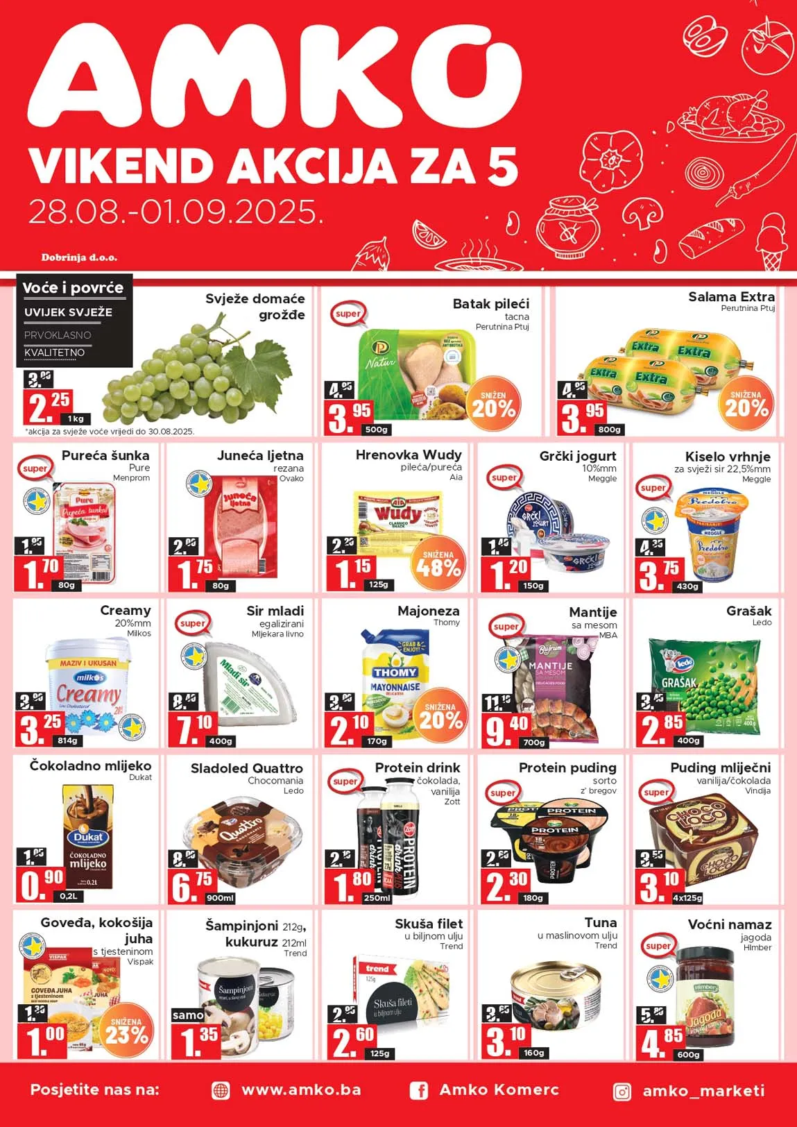 AMKO Vikend akcija sniženja do 01.09.2025.