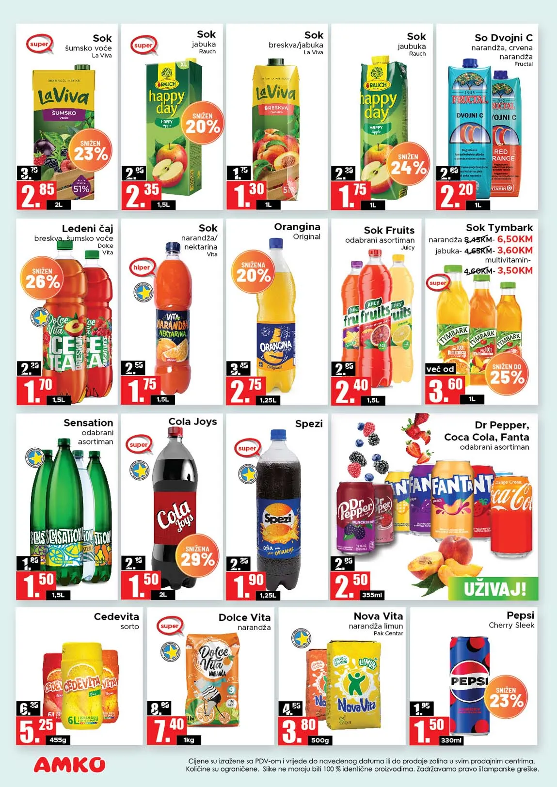 AMKO marketi sniženja