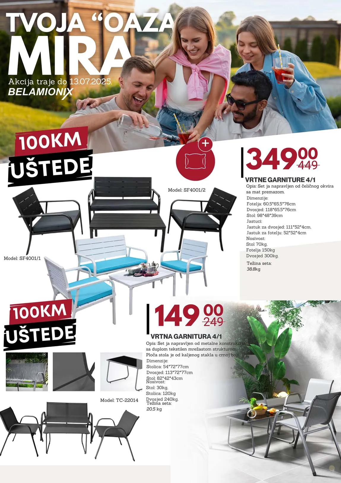 BELAMIONIX akcija TVOJA OAZA MIRA sniženja do 13.07.2025