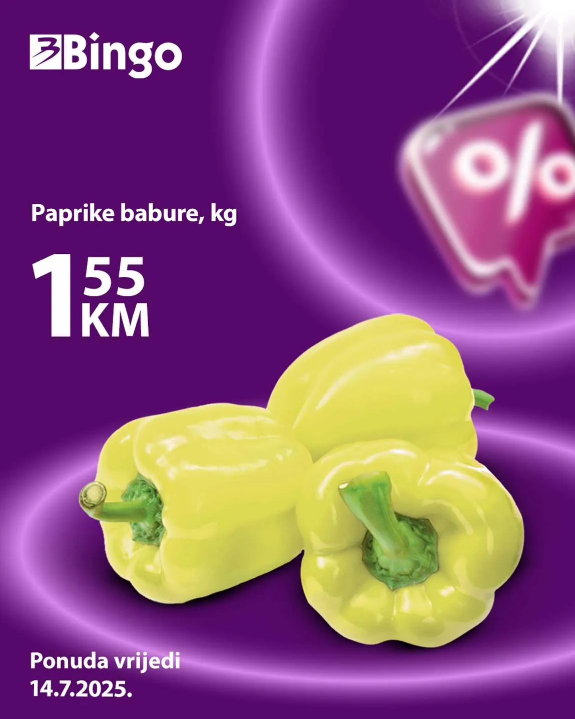 BINGO Akcija HIT PONEDELJKA  sniženja za 14.07.2025
