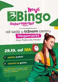 Bingo Akcija sniženja Mostar Muje Pašića bb - Akcija do 04.11.2025