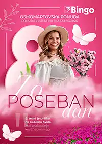 Bingo katalog sniženja do 8. marta 2026 – Osmomartovske uštede na poklonima, kozmetici i kućnim hitovima