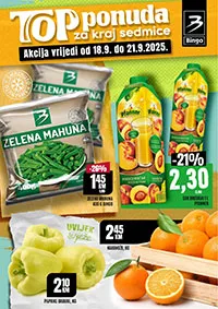 Bingo Vikend akcija - Top ponuda za kraj sedmice - sniženja do 21.09.2025