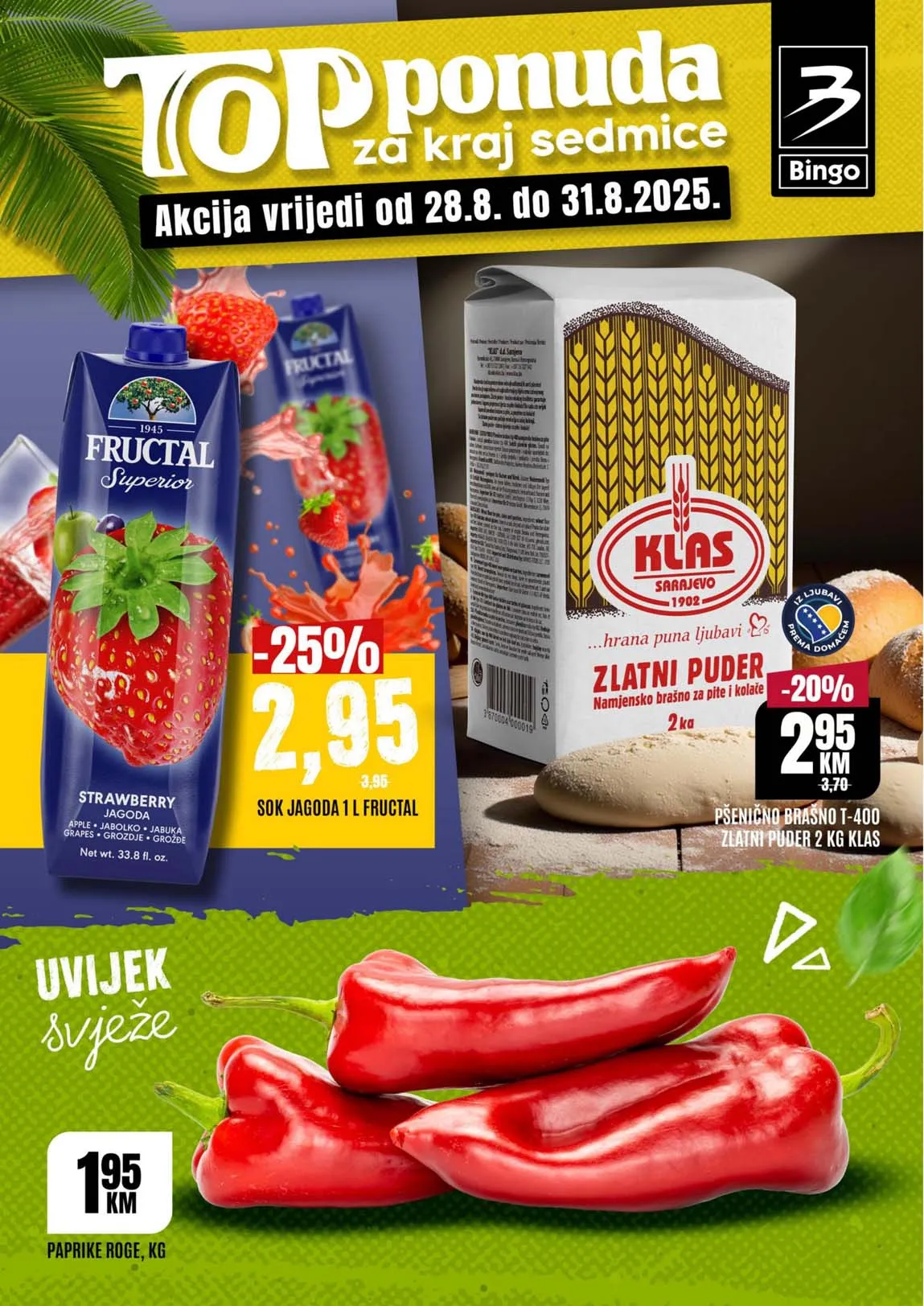 Bingo Vikend akcija - Top ponuda za kraj sedmice - sniženja do 31.08.2025