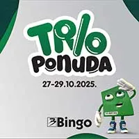 BINGO Akcija Trio ponuda sniženja do 29.10.2025