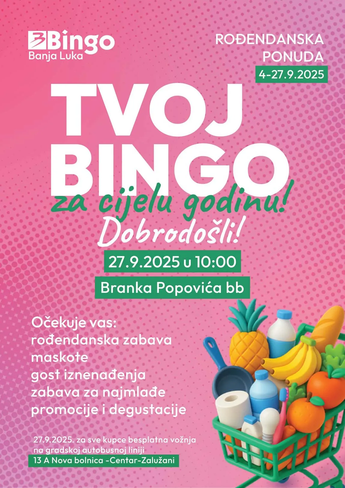 Vikend akcija sniženja Bingo