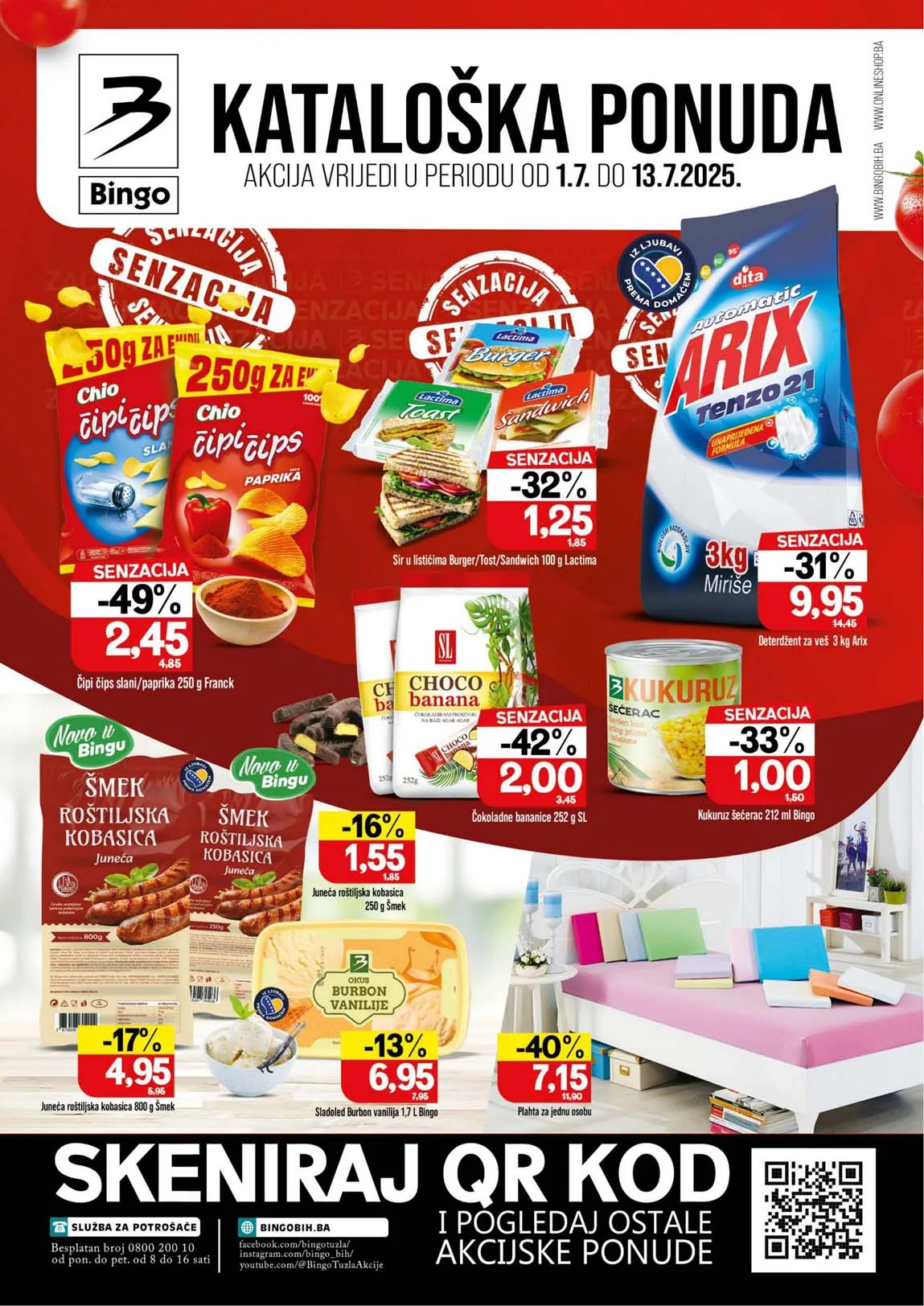 BINGO Akcija Katalog Sniženja do 13.07.2025