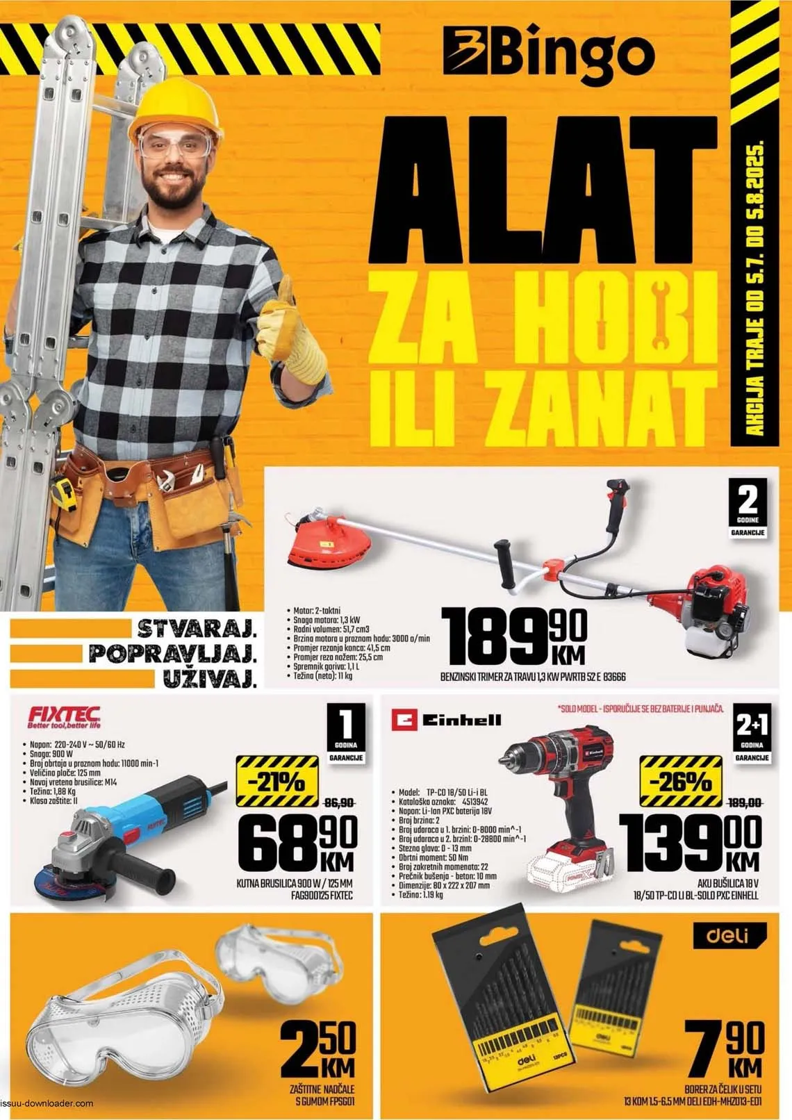 Bingo akcija ALAT ZA HOBI ILI ZANAT sniženja do 05.08.2025