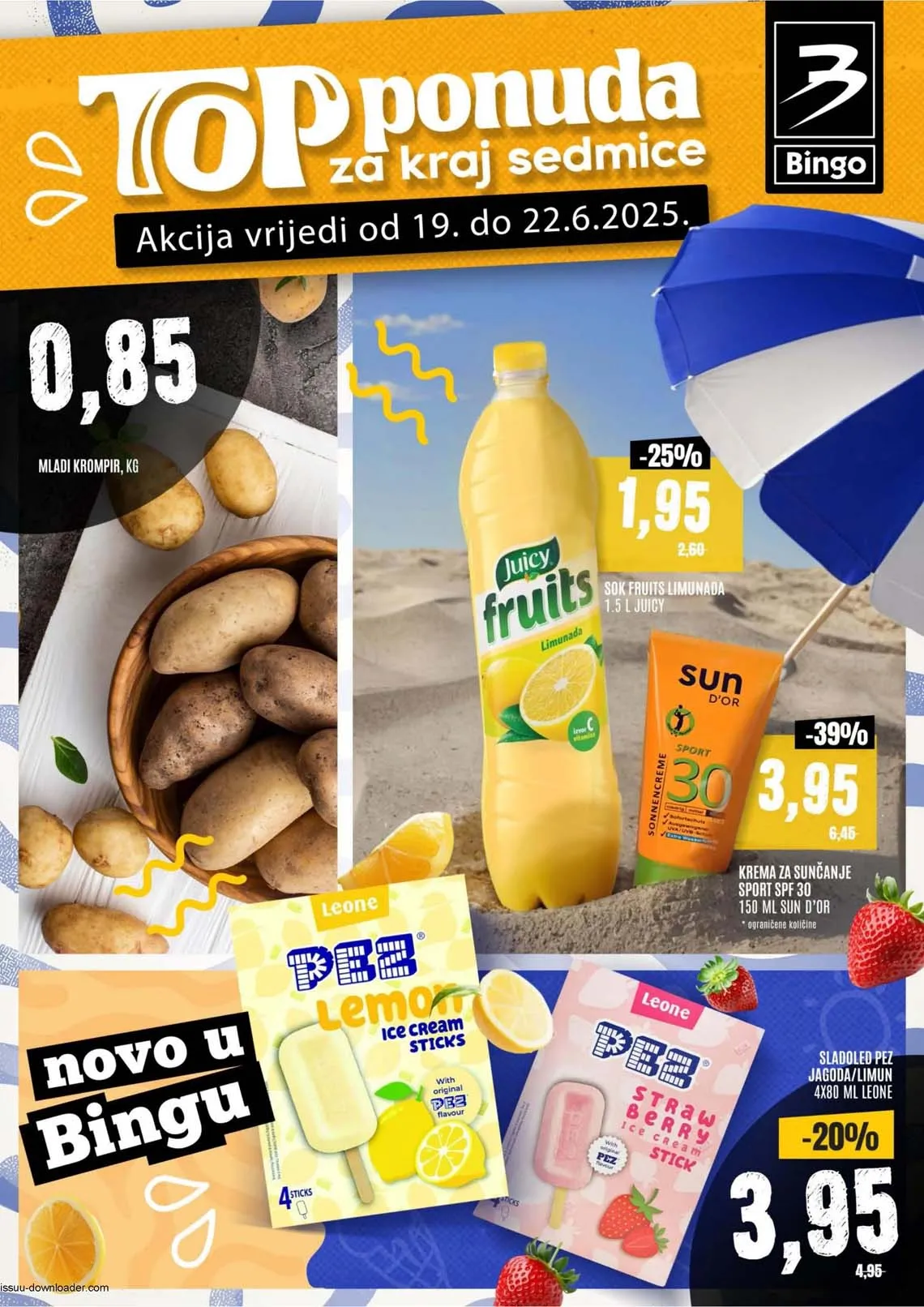 Bingo akcija Top ponuda za kraj sedmice sniženja do 22.06.2025