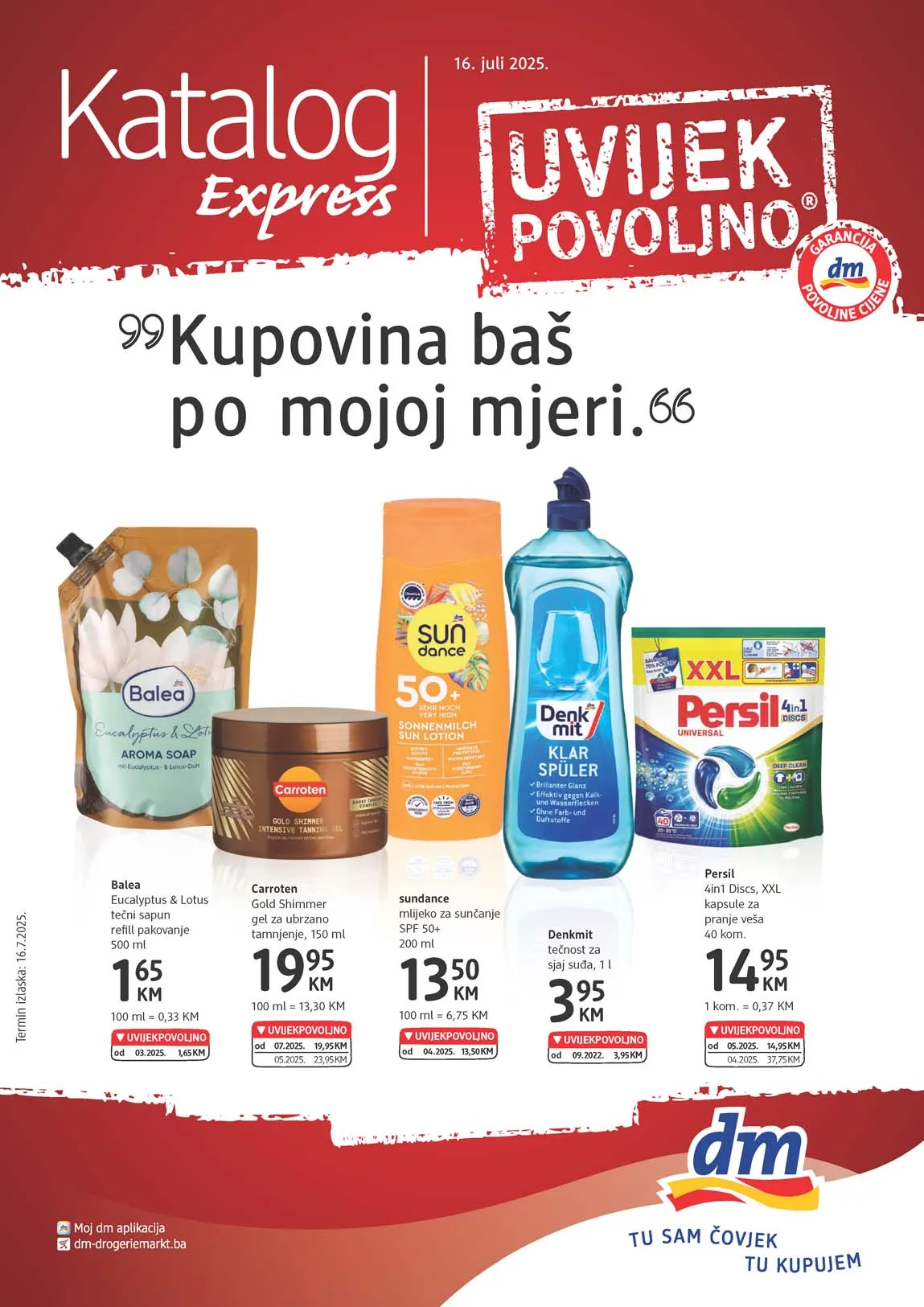 dm EXPRESS Akcija Katalog sniženja do 31.07.2025