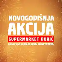 Đurić supermarketi donose novogodišnju akciju uz sniženja i praznične uštede do 31. decembra 2025.