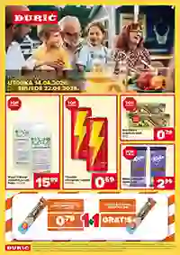 Đurić Supermarketi akcija – novi katalog sniženja do 22.04.2026