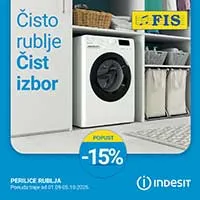 FIS akcija -  WHIRLPOOL i INDESIT katalog sniženja do 05.10.2025