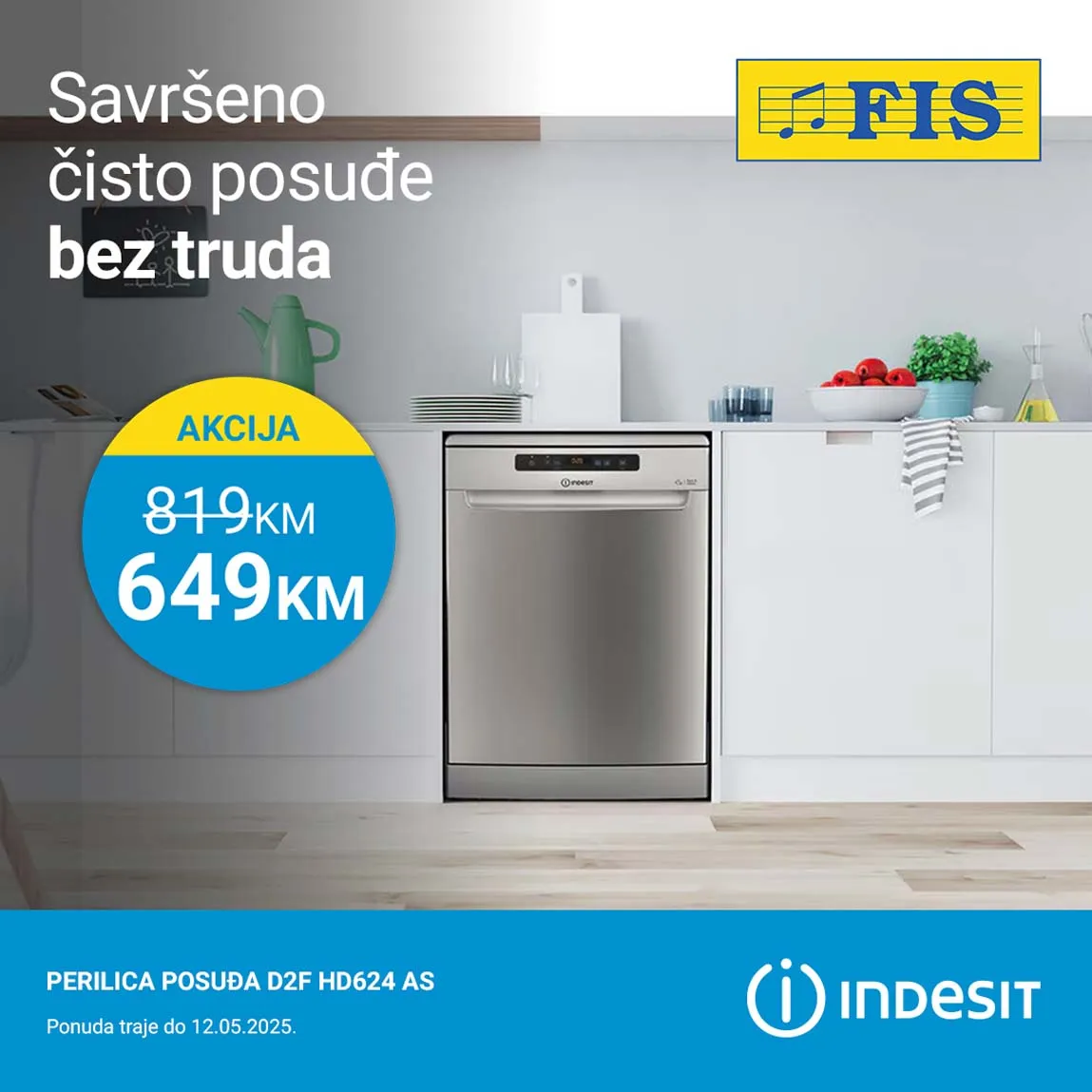 FIS Akcija INDESIT sniženja do 12.05.2025