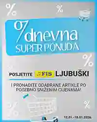 FIS Ljubuški – Sedmodnevna super ponuda sniženja do 18. januara 2026