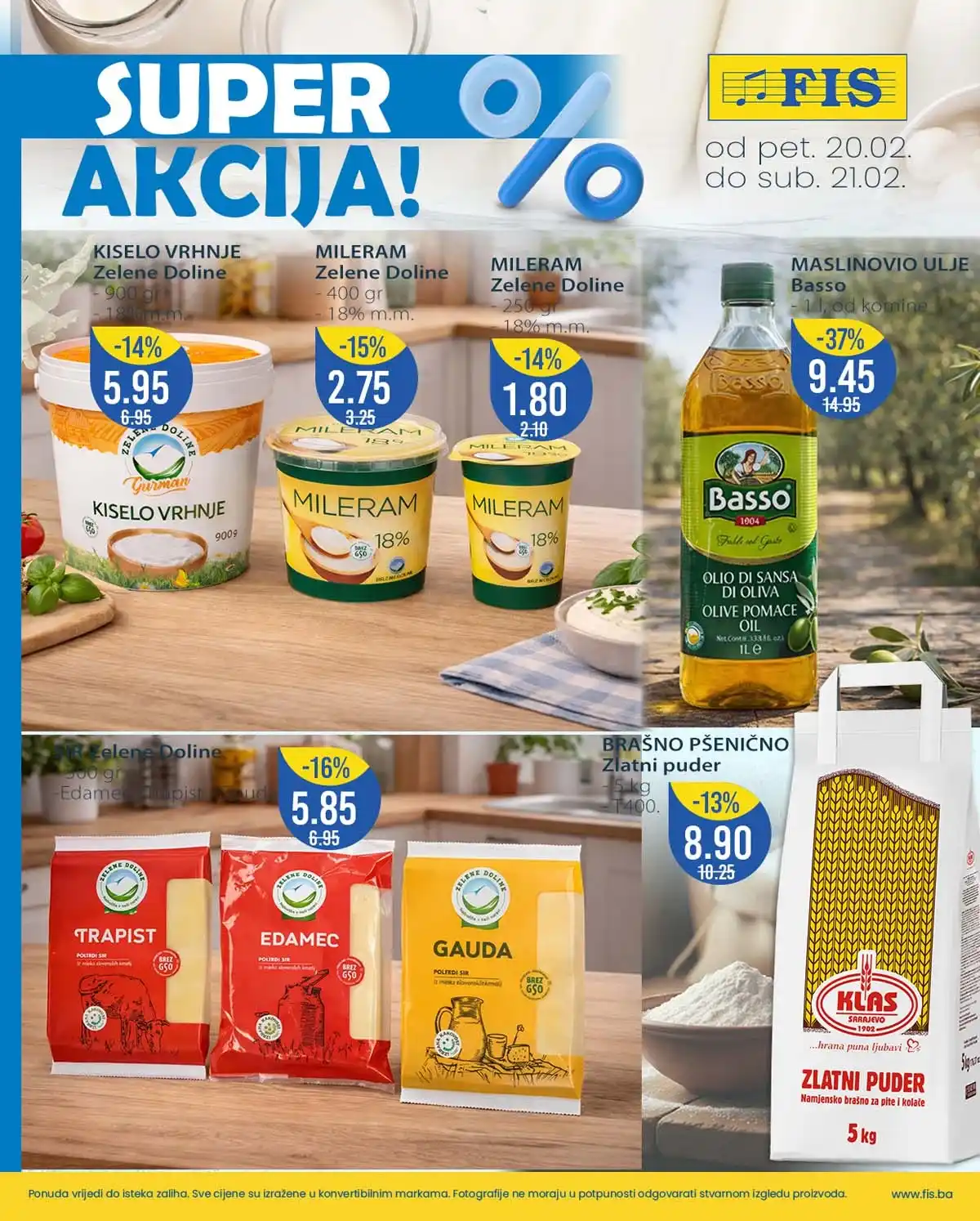 FIS vikend ponuda – piće i osnovne namirnice