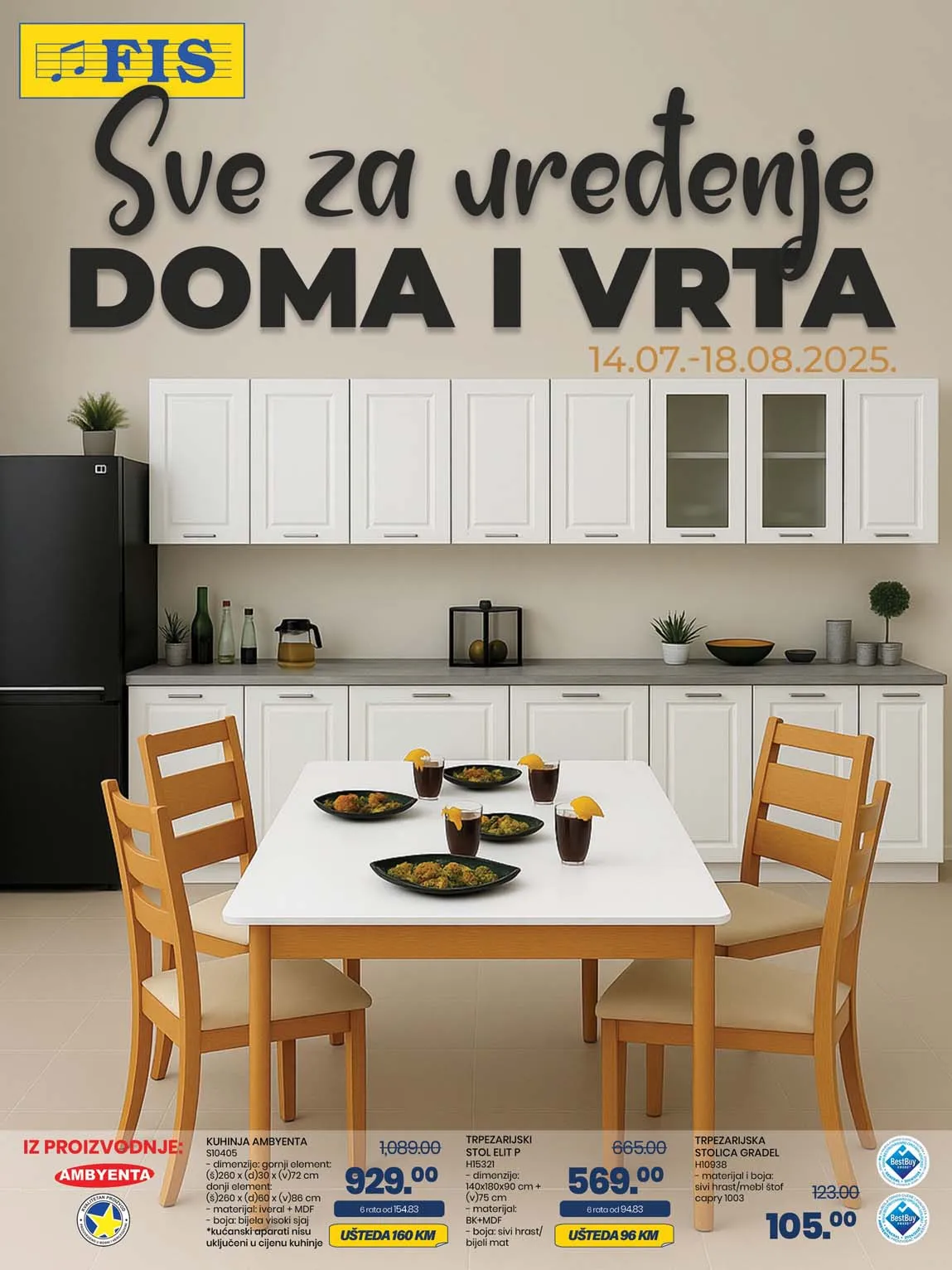 FIS Akcijski Katalog SVE ZA UREĐENJE DOMA I VRTA  sniženja do 18.08.2025
