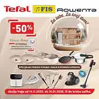 FIS akcija – TEFAL i ROWENTA katalog sniženja do 31. januara 2026.