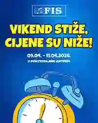 FIS vikend akcija „Vikend stiže, cijene su niže“ – neprehrana na sniženju do 11.04.2026
