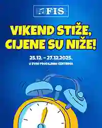 FIS Akcija! Vikend stiže cijene su niže! Sniženja do 27. decembra 2025