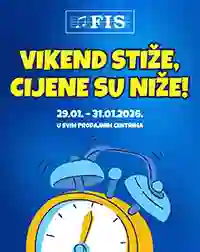 FIS Akcija neprehrane! Vikend stiže cijene su niže! Sniženja do 31.01.2026