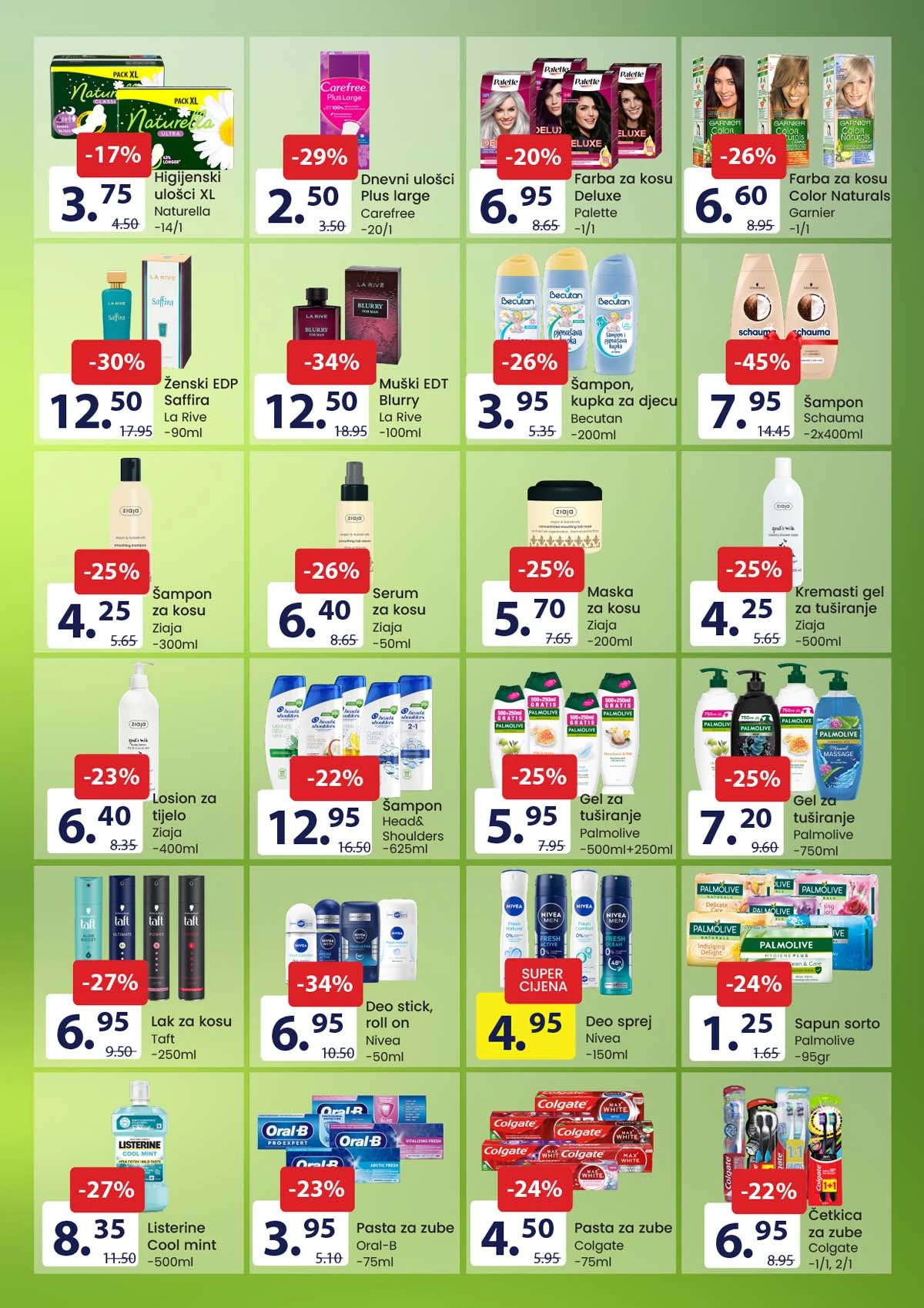 FIS katalog sniženja – prehrambeni proizvodi i hemija na akciji