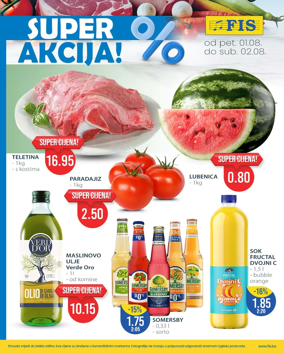 FIS Akcija Vikend sniženja do 02.08.2025. 