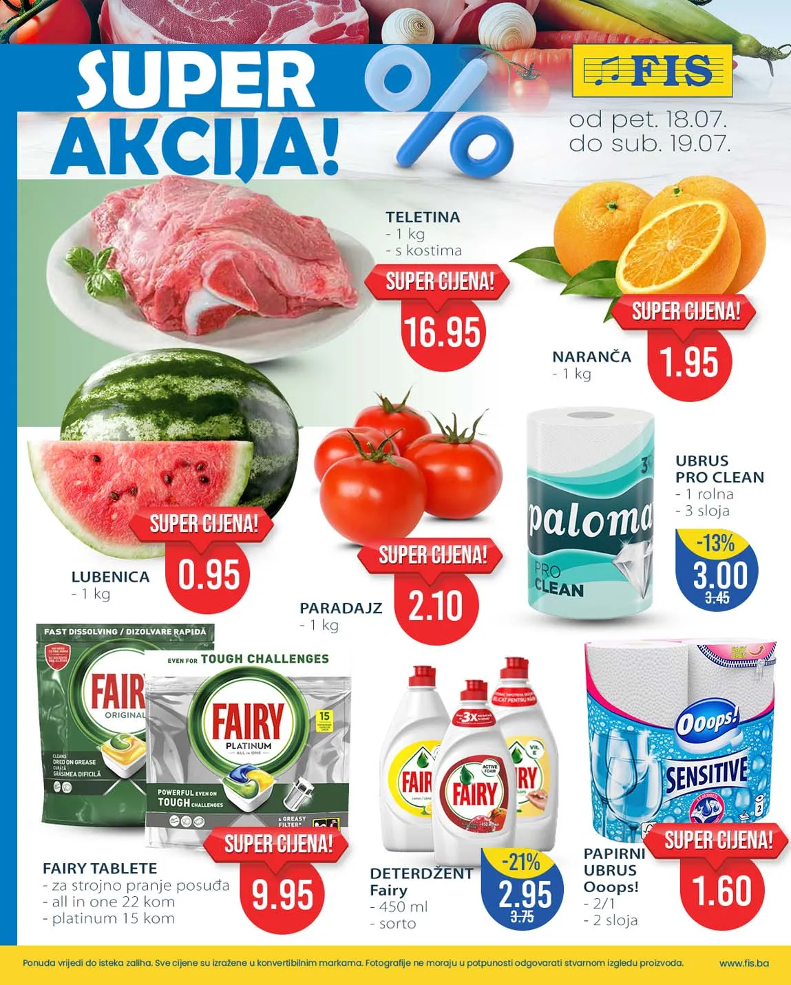FIS Akcija Vikend sniženja do 19.07.2025. Sniženja do -50%!