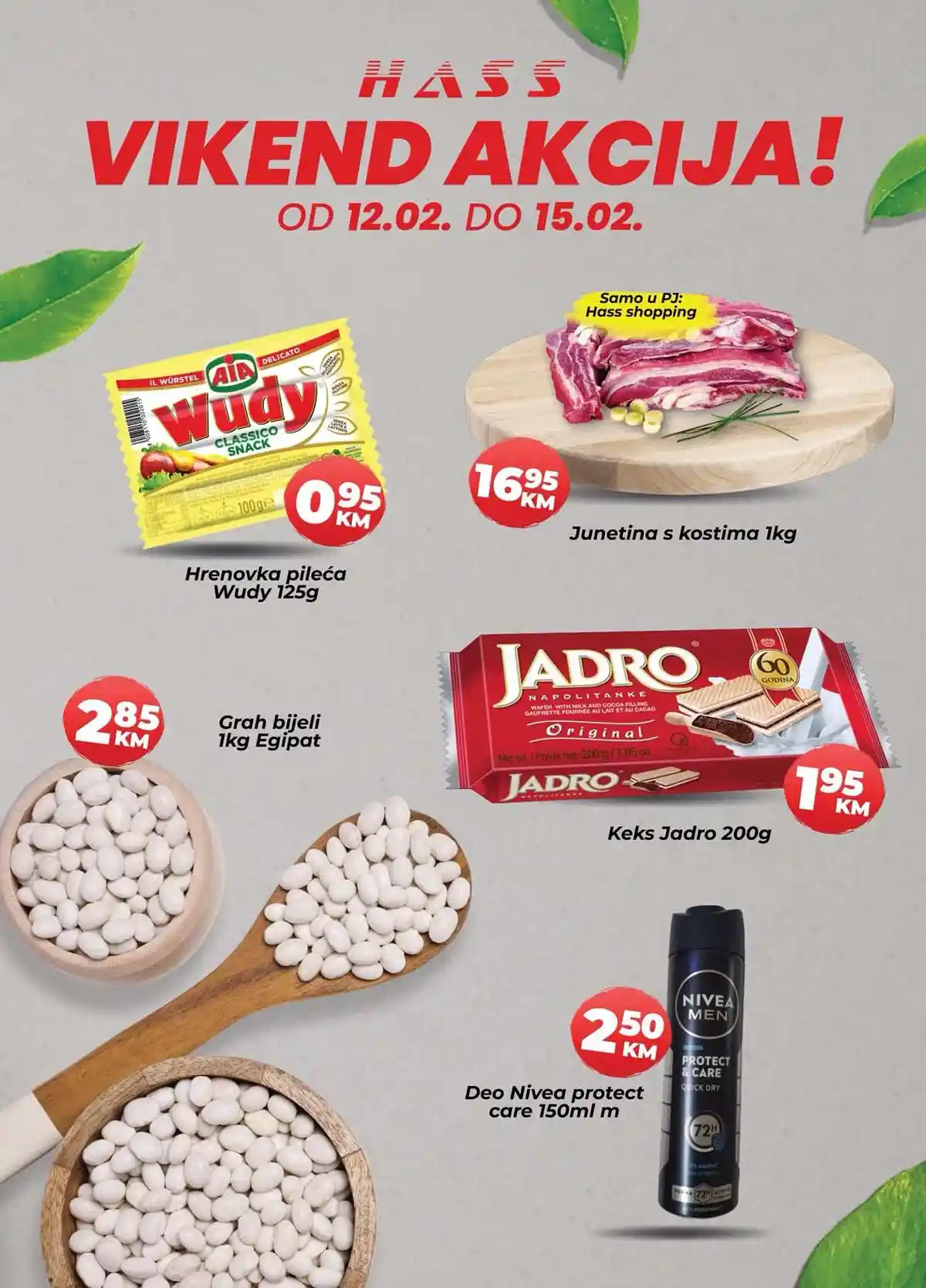 Hass Komerc katalog vikend akcija sniženja prehrane do 15 februara 2026