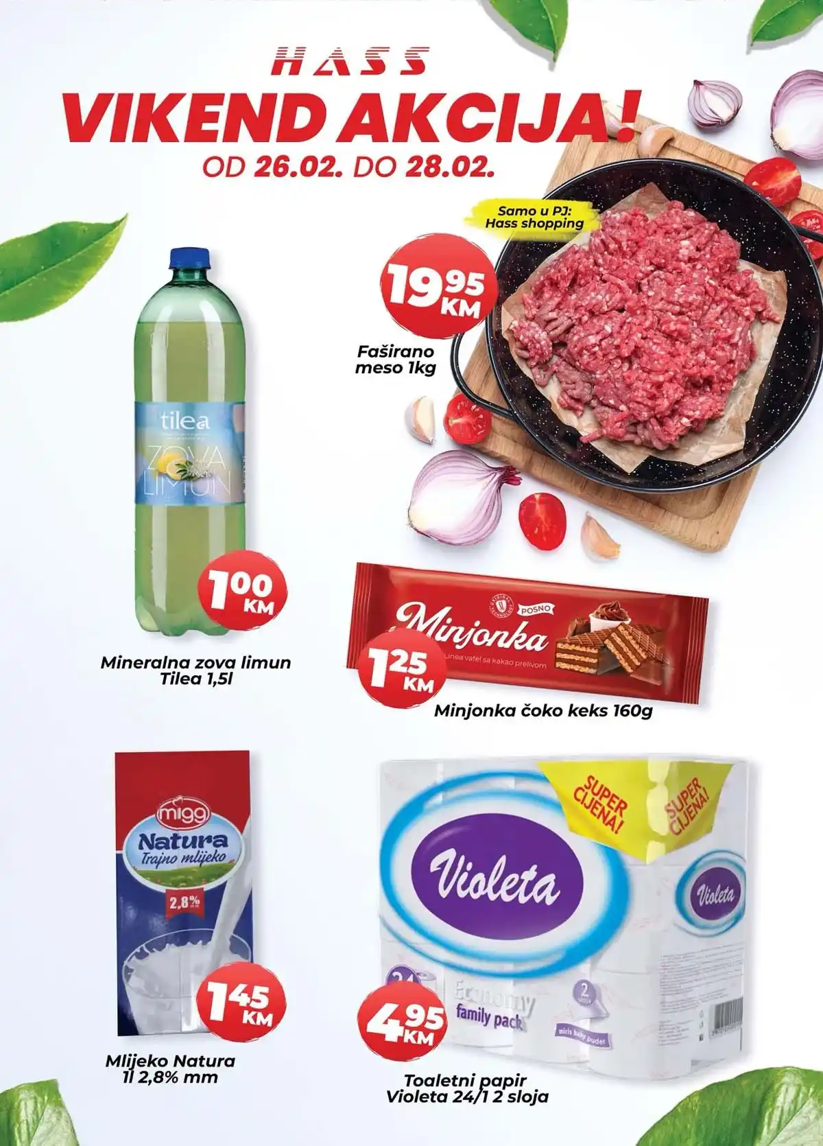 Hass Komerc katalog vikend akcija sniženja prehrane do 22 februara 2026