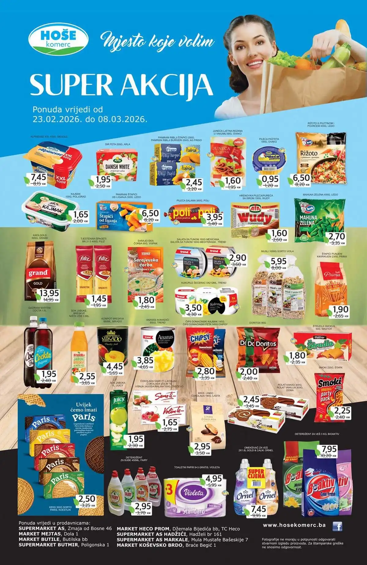 Hoše Komerc Super cijena katalog sniženja do 08. marta 2026