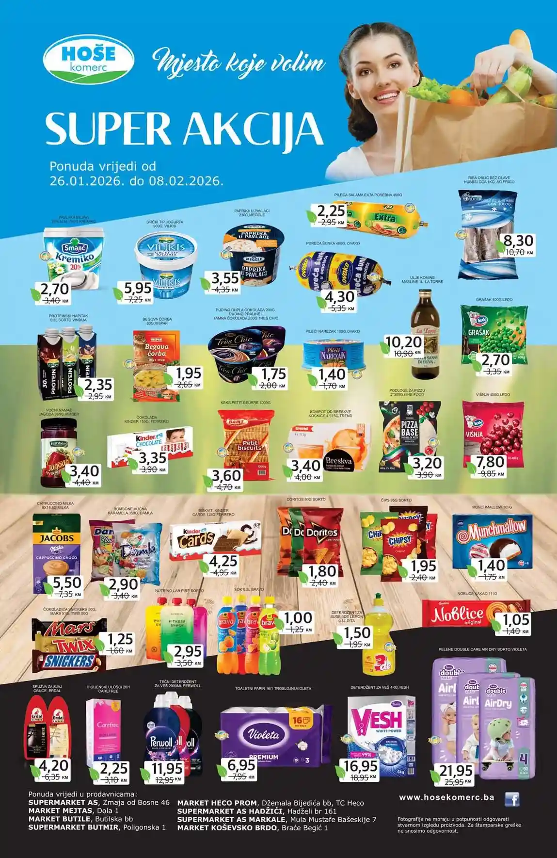 Hoše komerc cijena sedmice