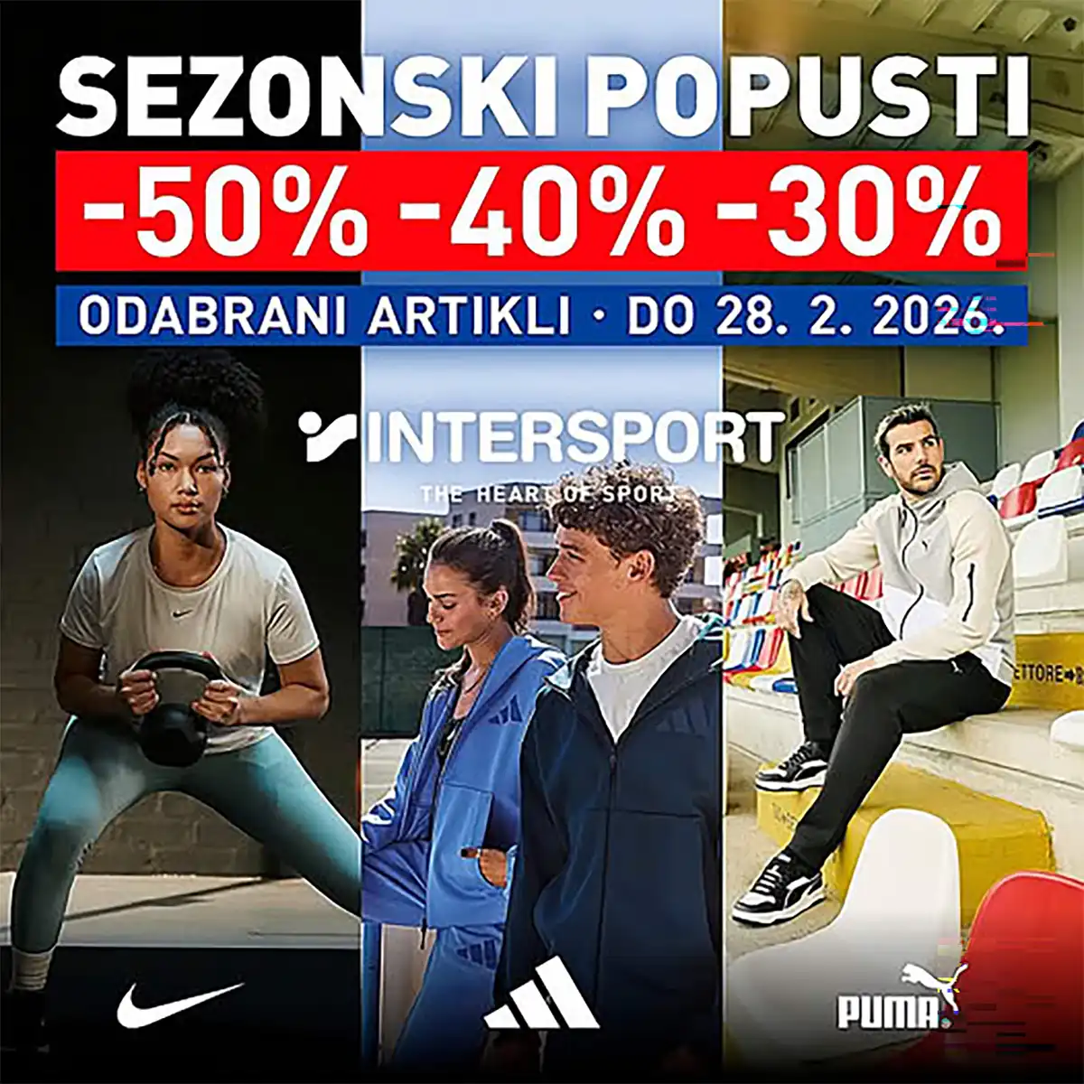 INTERSPORT sezonsko sniženje sportske opreme