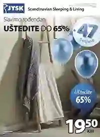 JYSK slavi 47. rođendan: Sniženja do 65% do 14.04.2026!