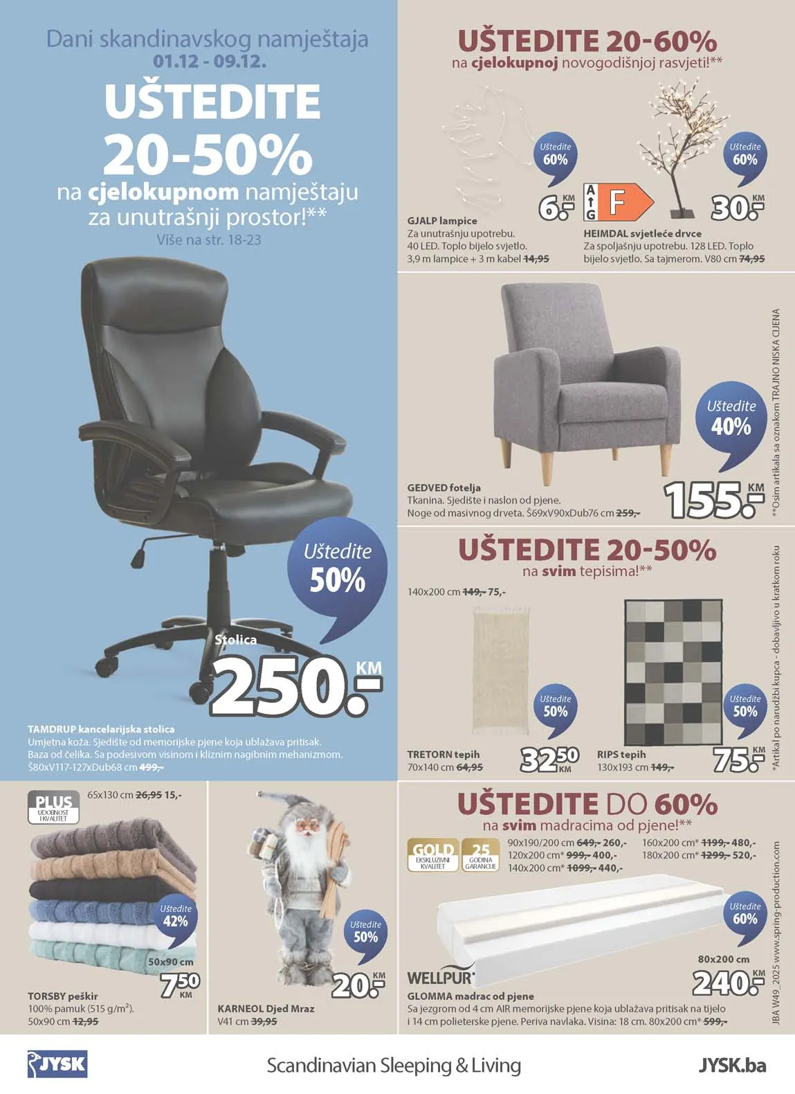 Jysk akcija Sniženja Jysk kataloška akcija