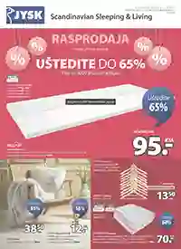 JYSK akcija – rasprodaja do 65% sniženja do 27. januara 2026
