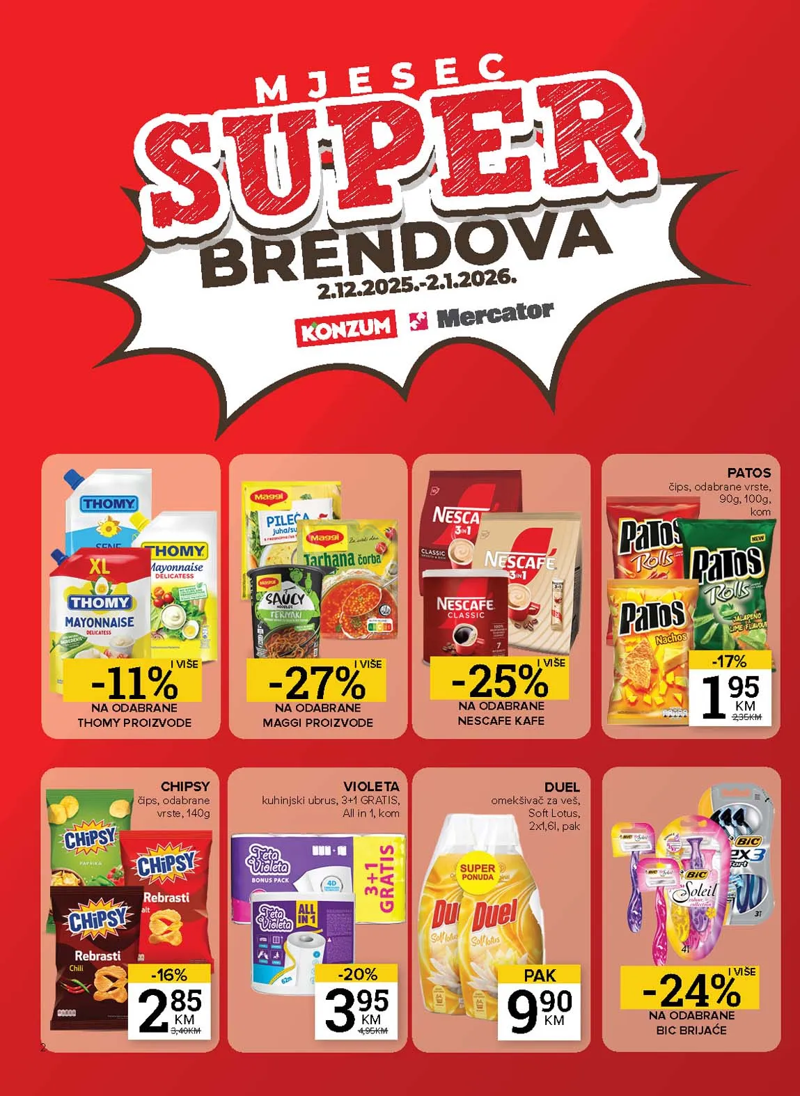 Mercator akcija Konzum katalog Konzum akcija Mercator katalog