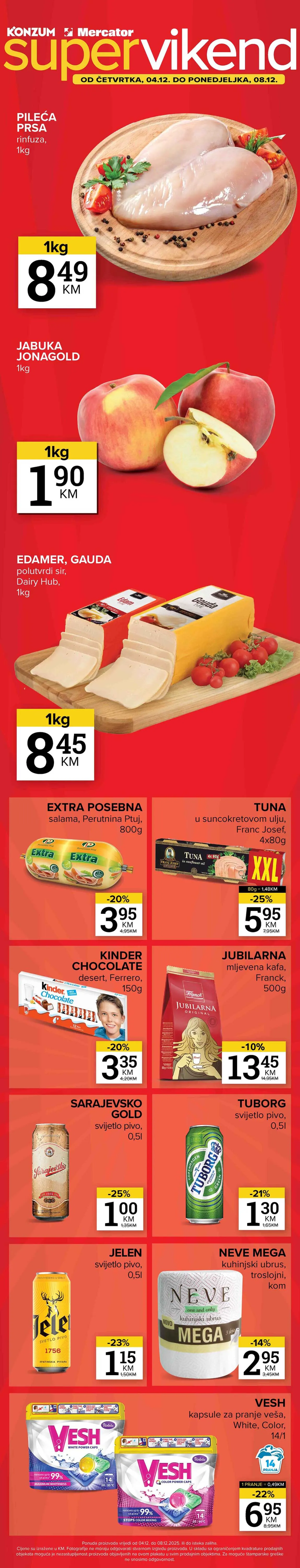 super akcija Konzum i Mercator