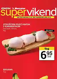 Konzum i Mercator vikend akcija – sniženja do 09.02.2026