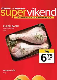 Konzum i Mercator vikend akcija sniženja do 55% katalog do 09.03.2026