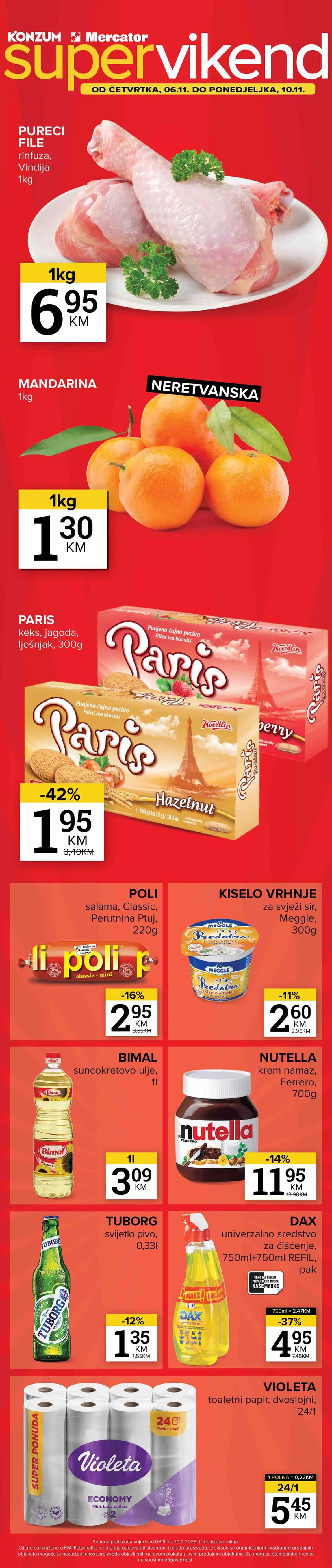 super akcija Konzum i Mercator