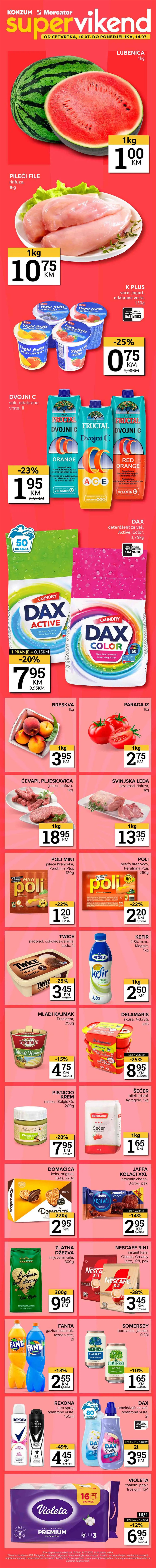 Vikend akcija Konzum i Mercator