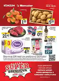 Konzum i Mercator Akcija Katalog sniženja do 08.12.2025