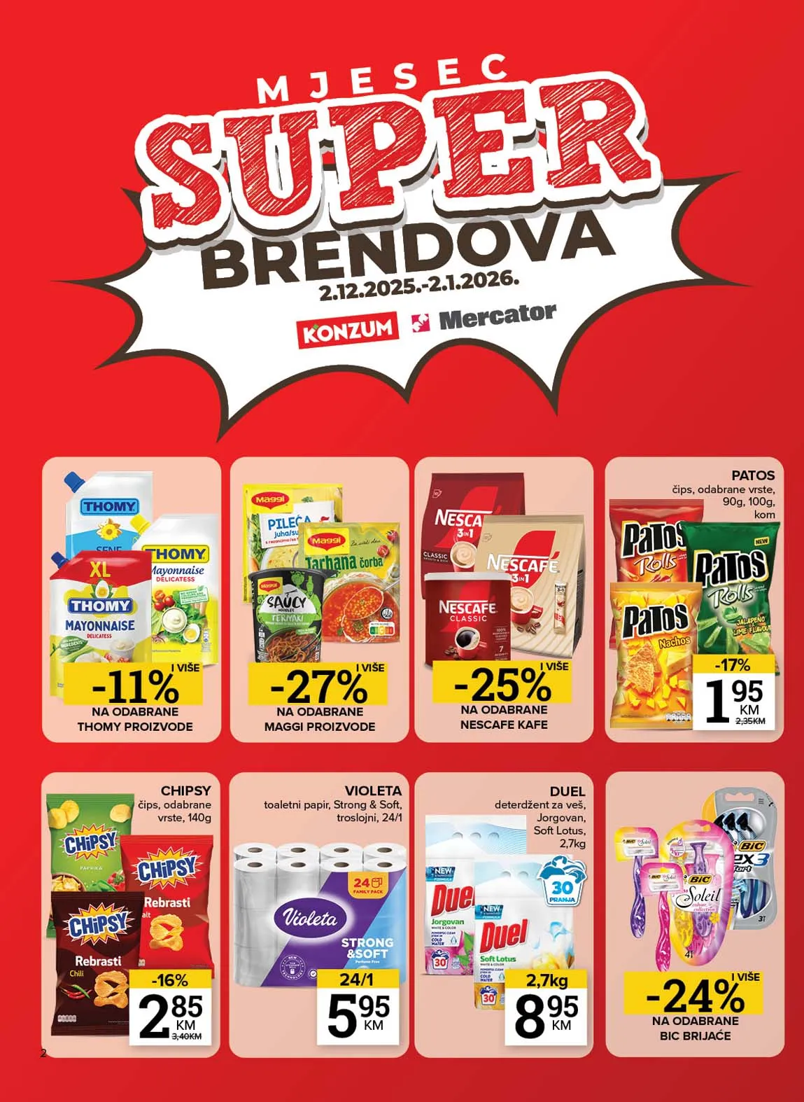 Mercator akcija Konzum katalog Konzum akcija Mercator katalog