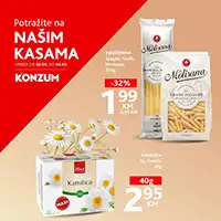 Konzum i Mercator sniženja na kasama do 04.03.2026