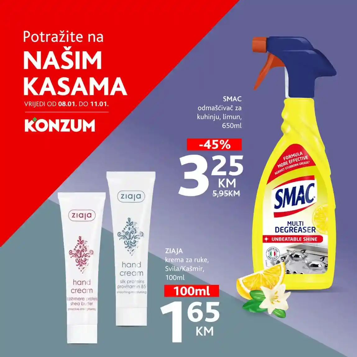 konzum sniženja na kasama