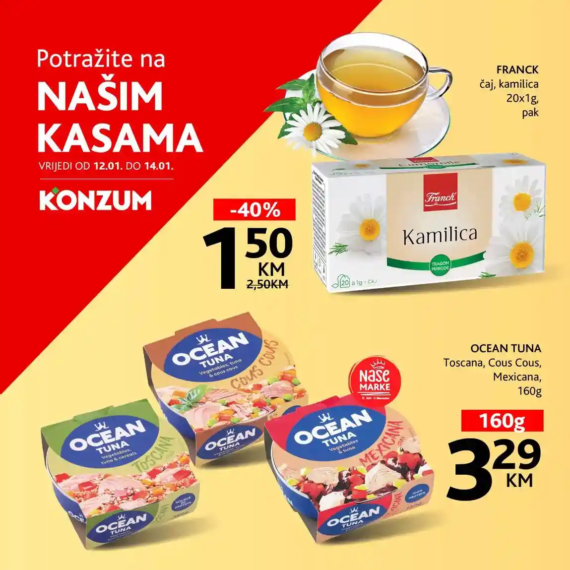 konzum sniženja na kasama