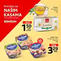Konzum & Mercator – Top prodaja na kasama, sniženja do 14. januara 2026