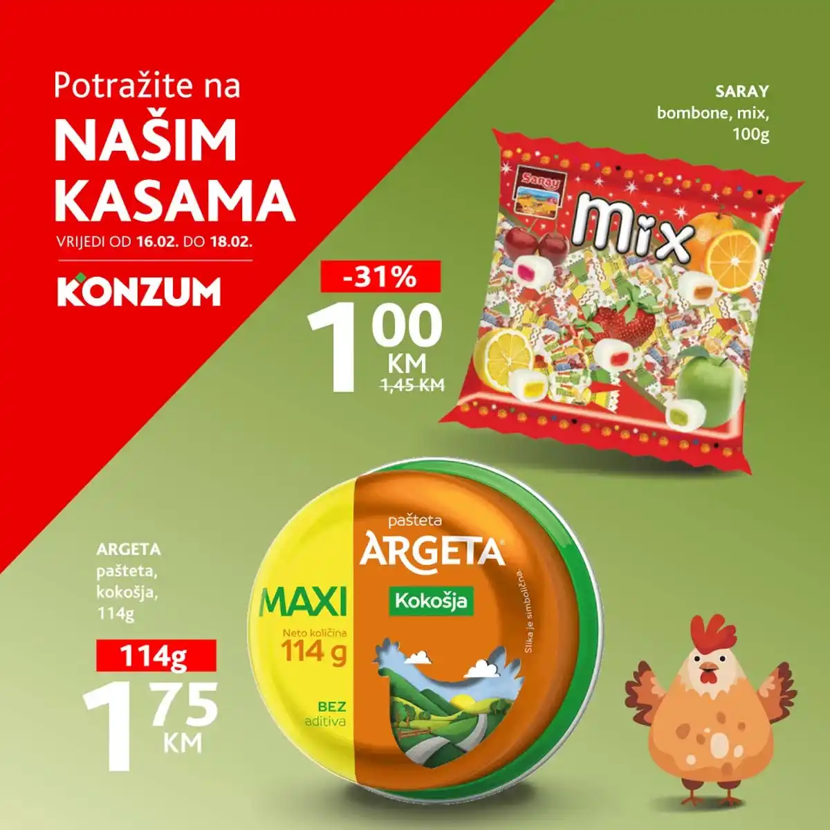 Snizenja Konzum na kasama konzum sniženja na kasama